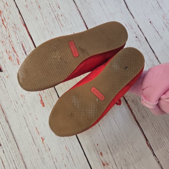 Vintage Red Coach Womens Sneakere Size 8.5 - Picture 6 of 8